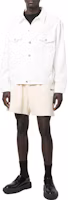 Lookbook Balenciaga Political Campaign Logo Embroidered Elastic Shorts White . 676137TKVI90896