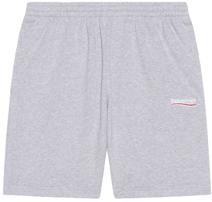 Balenciaga Political Campaign Logo Embroidered Grey Casual Shorts. 676137TKVI91379 Order Balenciaga Political Campaign Logo Embroidered Grey Casual Shorts. 676137TKVI91379