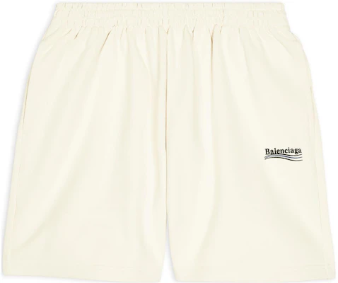 Balenciaga Celana Pendek Pria Regular Fit Beige Logo Kampanye Politikal. 676137TKVI98962 Order Balenciaga Celana Pendek Pria Regular Fit Beige Logo Kampanye Politikal. 676137TKVI98962