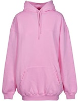Balenciaga Political Campaign Medium Fit Hoodie 'Bubble Gum/White' Balenciaga Political Campaign Medium Fit Hoodie 'Bubble Gum/White'