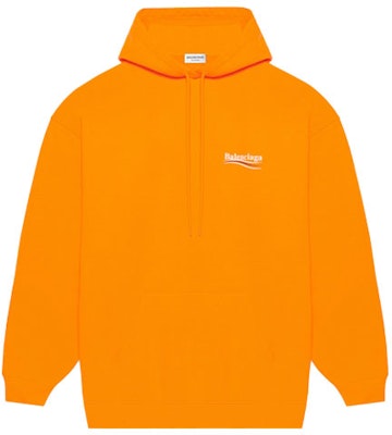 Balenciaga Political Campaign Medium Fit Hoodie 'Fluorescent Orange' Buy Balenciaga Political Campaign Medium Fit Hoodie 'Fluorescent Orange'