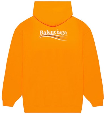 Balenciaga Political Campaign Medium Fit Hoodie 'Fluorescent Orange' Order Balenciaga Political Campaign Medium Fit Hoodie 'Fluorescent Orange'