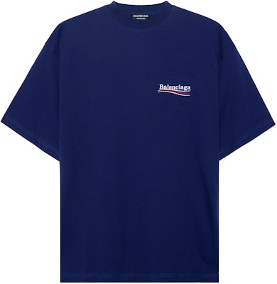 Balenciaga Camiseta Oversized Campaña Política Azul Oscuro 641675TIV521195 Buy Balenciaga Camiseta Oversized Campaña Política Azul Oscuro 641675TIV521195
