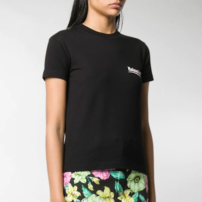 Balenciaga Political Campaign T-Shirt (SS20) 'Black' Lookbook Balenciaga Political Campaign T-Shirt (SS20) 'Black'