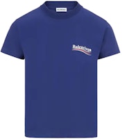 Balenciaga Political Campaign T-Shirt (SS20) 'Pacific Blue/White' Balenciaga Political Campaign T-Shirt (SS20) 'Pacific Blue/White'