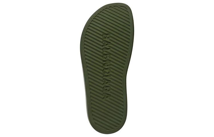 Shop 발렌시아가 풀 클로즈드 슬라이드 (다크그린) 699129-W1S8V-3390