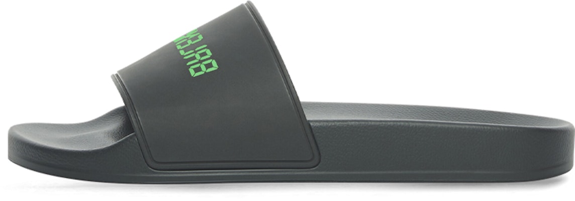 巴黎世家 Pool 橡膠夜光時尚涼拖 黑色 Buy 巴黎世家 Pool 橡膠夜光時尚涼拖 黑色