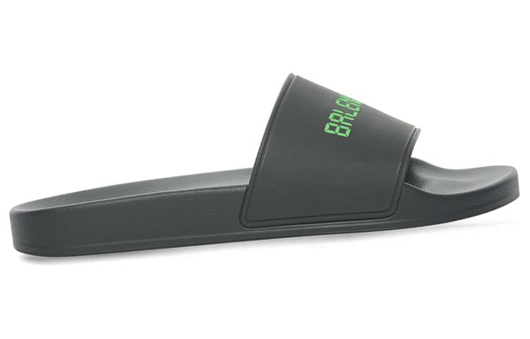 Order 巴黎世家 Pool 橡膠夜光時尚涼拖 黑色