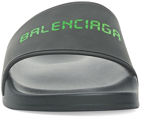 巴黎世家 Pool 橡膠夜光時尚涼拖 黑色 Shop 巴黎世家 Pool 橡膠夜光時尚涼拖 黑色