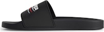 Buy Balenciaga Pool Slide Sandal 'Black White Red' 776818-W1S80-1096