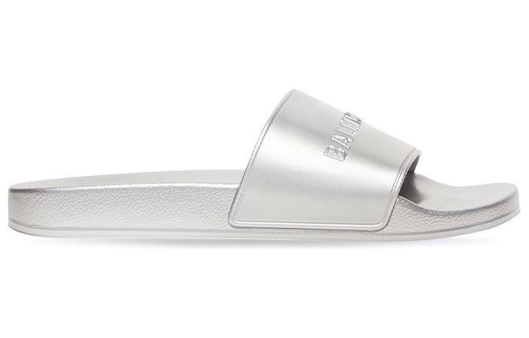 Balenciaga Pool Slide Sandal 'Silver Fashion' 圖 2
