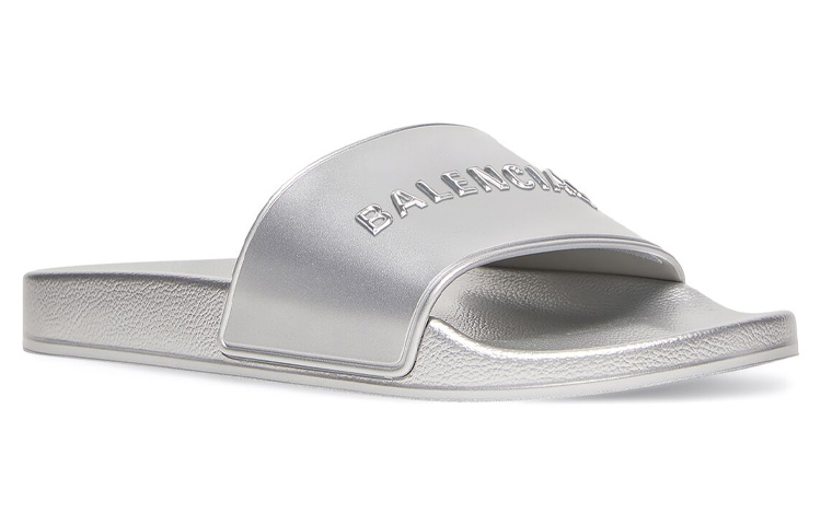 Balenciaga Pool Slide Sandal 'Silver Fashion' 圖 3