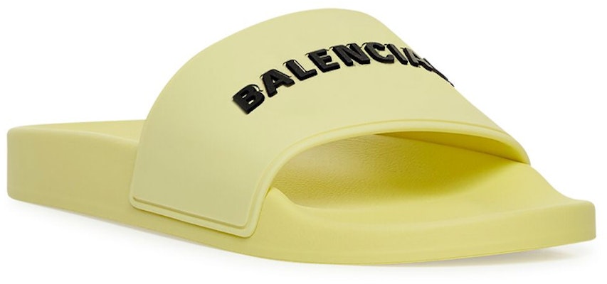 巴黎世家 Pool Slide 拖鞋 時尚套穿拖鞋 黃色 Lookbook 巴黎世家 Pool Slide 拖鞋 時尚套穿拖鞋 黃色