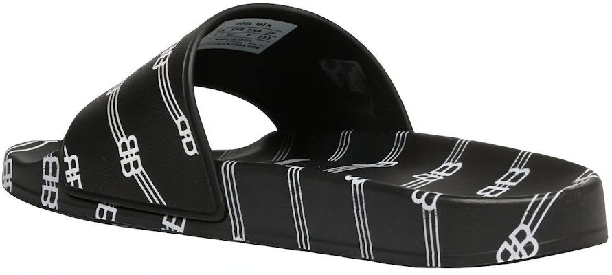 Balenciaga Pool Slides 'Allover Logo - Black' 590930 W2BG0 1090 Shop Balenciaga Pool Slides 'Allover Logo - Black' 590930 W2BG0 1090
