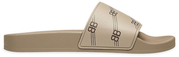 Balenciaga Pool Slides 'BB Monogram - Brown' 689031W1S9N3020 Balenciaga Pool Slides 'BB Monogram - Brown' 689031W1S9N3020