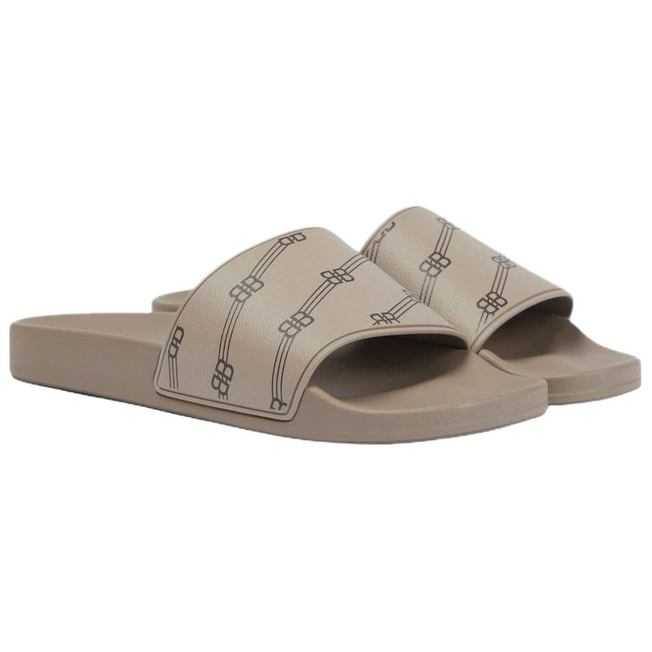 Lookbook Sandalias Balenciaga Pool 'BB Monograma - Marrón'. 689031W1S9N3020