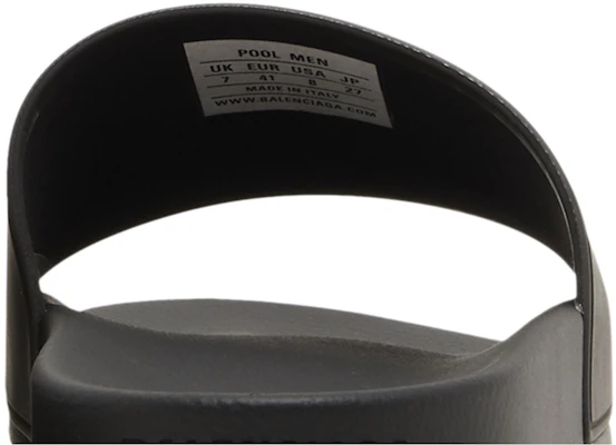 Balenciaga Zwembadslippers ''Zwart'' 656395-W1S85-1090 Sizing Balenciaga Zwembadslippers ''Zwart'' 656395-W1S85-1090