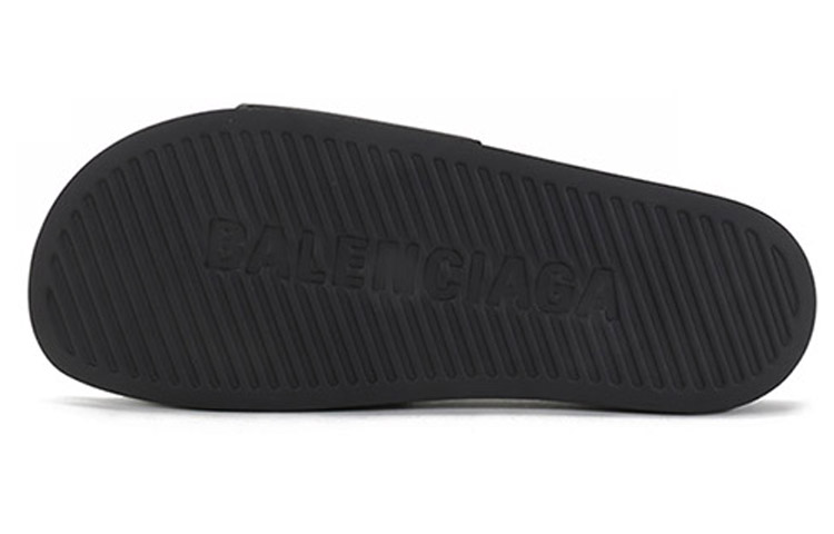 Balenciaga Pool Slides 'Black Fluo Yellow' 圖 6
