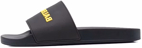 Balenciaga Pool Slides 'Black Yellow' 565826-W1S80-1070 Balenciaga Pool Slides 'Black Yellow' 565826-W1S80-1070