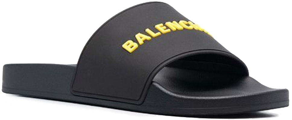 Balenciaga Pool Slides 'Black Yellow' 565826-W1S80-1070 Order Balenciaga Pool Slides 'Black Yellow' 565826-W1S80-1070