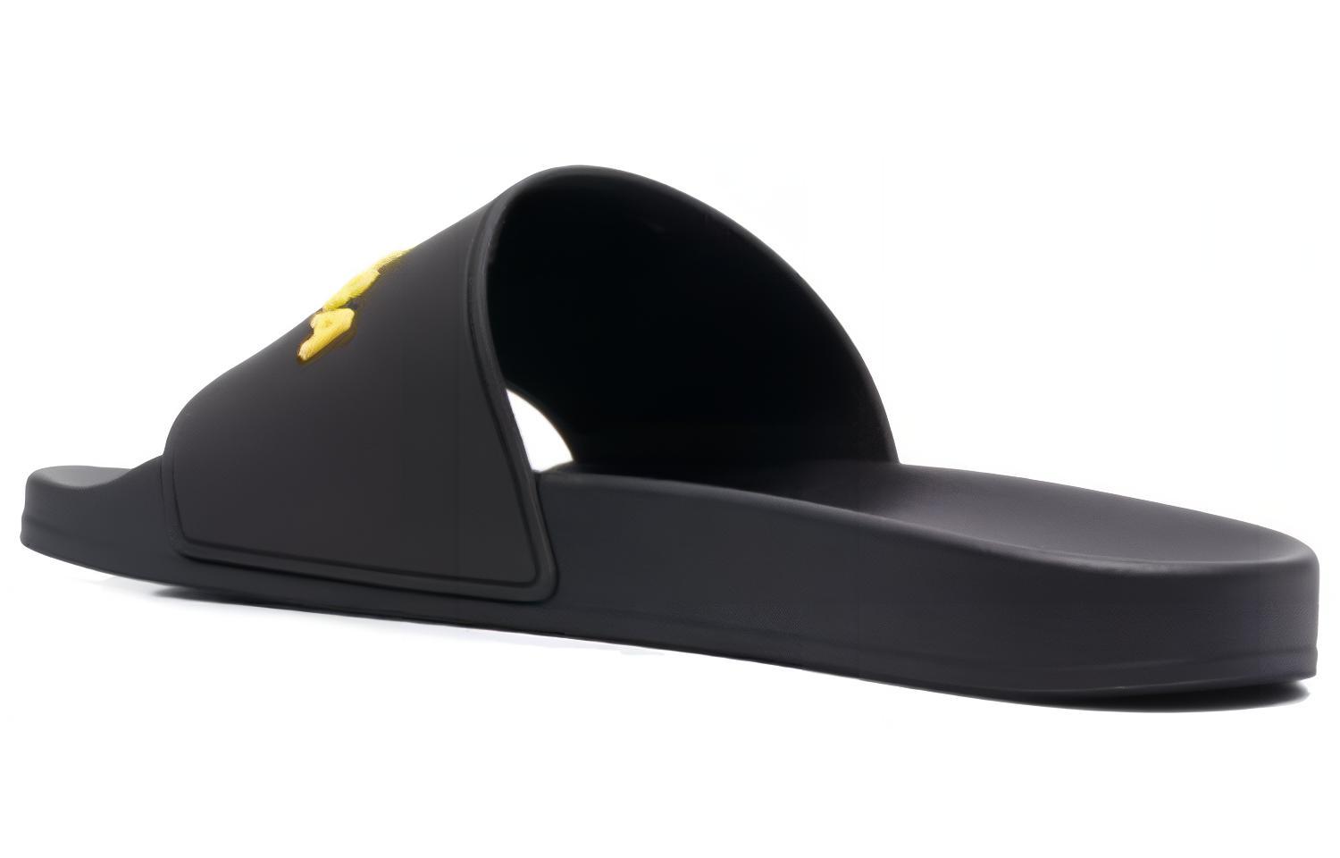 Lookbook 巴黎世家泳池拖鞋‘黑黄’ 565826-W1S80-1070