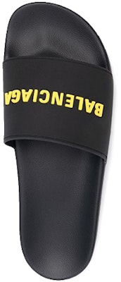 발렌시아가 풀 슬라이드 블랙/옐로우 565826-W1S80-1070 Shop 발렌시아가 풀 슬라이드 블랙/옐로우 565826-W1S80-1070