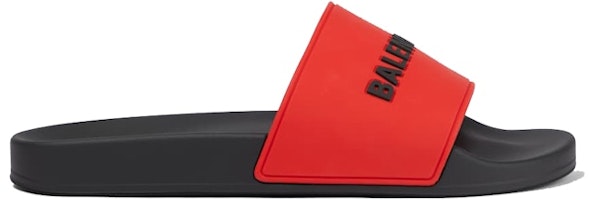 Balenciaga Pool Slides 'Blood Red' 565826-W1S8A-6410 Balenciaga Pool Slides 'Blood Red' 565826-W1S8A-6410