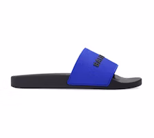 Balenciaga Pool Slides 'Blue Black' 565826-W1S8A-4010 Balenciaga Pool Slides 'Blue Black' 565826-W1S8A-4010