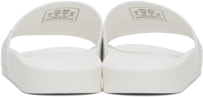 Balenciaga Selipar Kolam 'Eggshell' 565826-W1S80-9310 Details for Balenciaga Selipar Kolam 'Eggshell' 565826-W1S80-9310