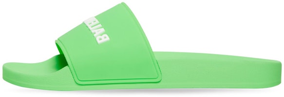 Balenciaga Pool Slides 'Fluo Green' 565826-W1S82-3590 Balenciaga Pool Slides 'Fluo Green' 565826-W1S82-3590