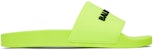 Selipar Kolam Balenciaga 'Fluo Kuning' 565826-W1S82-7321