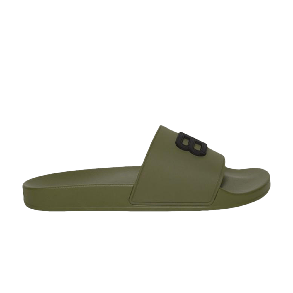 Balenciaga Pool Slides 'Khaki' 656395-W1S85-3211