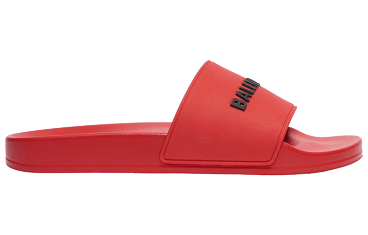 Balenciaga Pool Slides 'Red Black' 圖 2