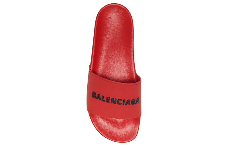 Balenciaga Pool Slides 'Red Black' 圖 3