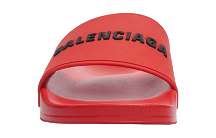 Balenciaga Pool Slides 'Red Black' 圖 4