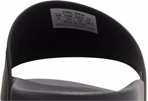 Balenciaga Sandalias de Piscina 'Repeat Logo - Negro Plata' 565826W1S8D1081 Sizing Balenciaga Sandalias de Piscina 'Repeat Logo - Negro Plata' 565826W1S8D1081