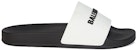 발렌시아가 풀 슬라이드 화이트/블랙 565826-W1S87-9010