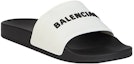 Lookbook 발렌시아가 풀 슬라이드 화이트/블랙 565826-W1S87-9010