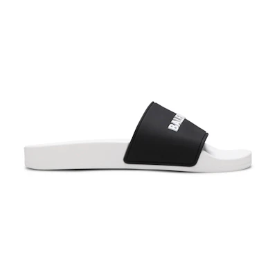 (W) Balenciaga Pool Slides 'White Black'