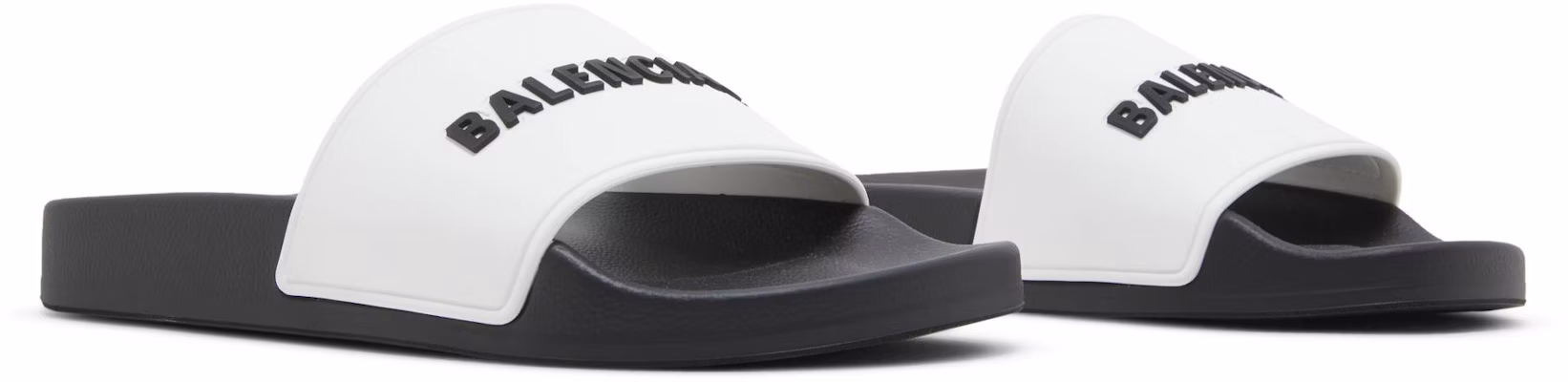 (W) バレンシアガ プールスライド 白黒 565547-W1S87-9010 Cheap (W) バレンシアガ プールスライド 白黒 565547-W1S87-9010