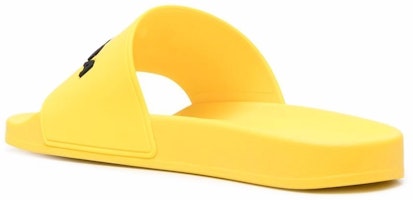 Balenciaga 巴黎世家 Logo 橡膠時尚拖鞋 黃色 Shop Balenciaga 巴黎世家 Logo 橡膠時尚拖鞋 黃色