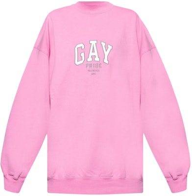 Balenciaga Pride 2021 Crewneck 'Pink/White/Grey' Buy Balenciaga Pride 2021 Crewneck 'Pink/White/Grey'