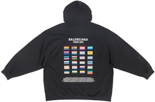 Balenciaga PRIDE 22 FW22 Logo Print Hoodie Unisex Black - Oversized Fit. 651799TMVO31070 Balenciaga PRIDE 22 FW22 Logo Print Hoodie Unisex Black - Oversized Fit. 651799TMVO31070