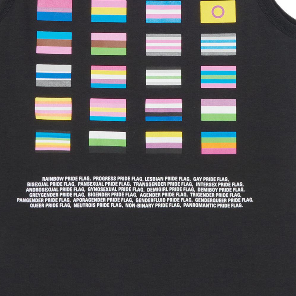 Sizing 巴黎世家PRIDE 22男士黑色修身Logo背心FW22系列 698102TMVO41070