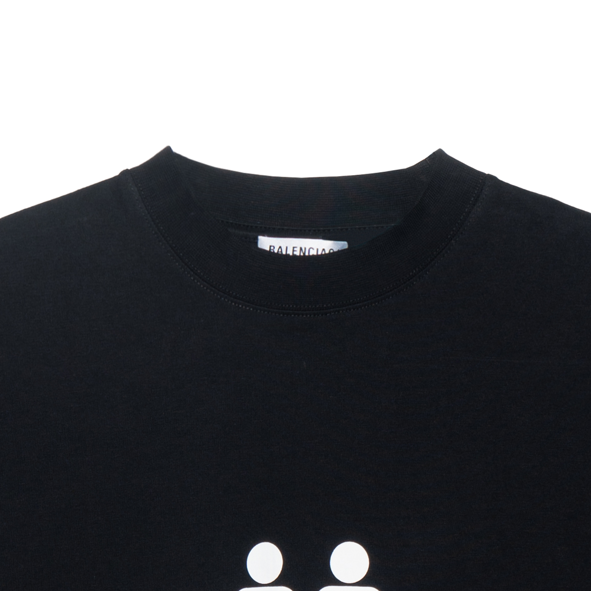 Details for Balenciaga PRIDE 22 Twin Portrait Multinational Flag Logo Black Tee Men. 694576TMVO21070