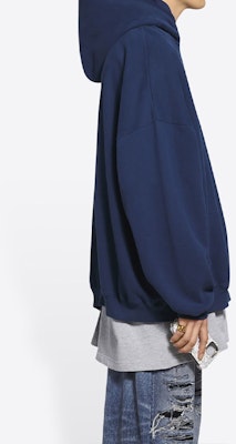 Balenciaga Pride Boxy Hoodie 'Navy/White/Grey' Purchase Balenciaga Pride Boxy Hoodie 'Navy/White/Grey'