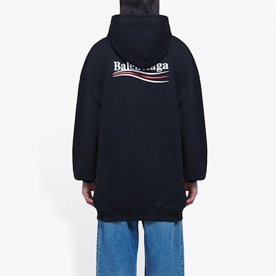 Balenciaga Print Hoodie 'Black' Shop Balenciaga Print Hoodie 'Black'