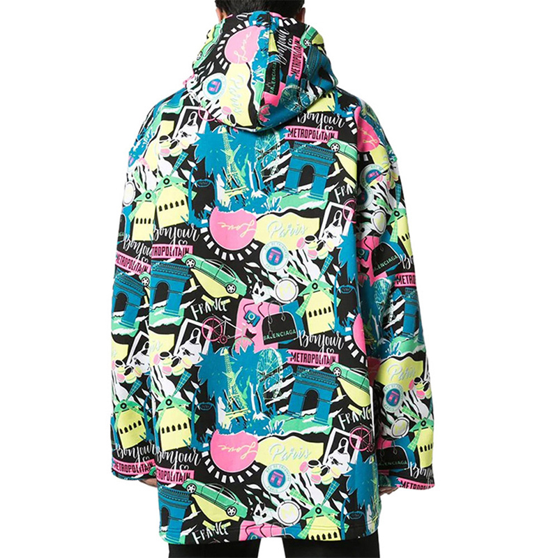 Balenciaga Printed Colorblock Hoodie 594576THV651045 圖 4