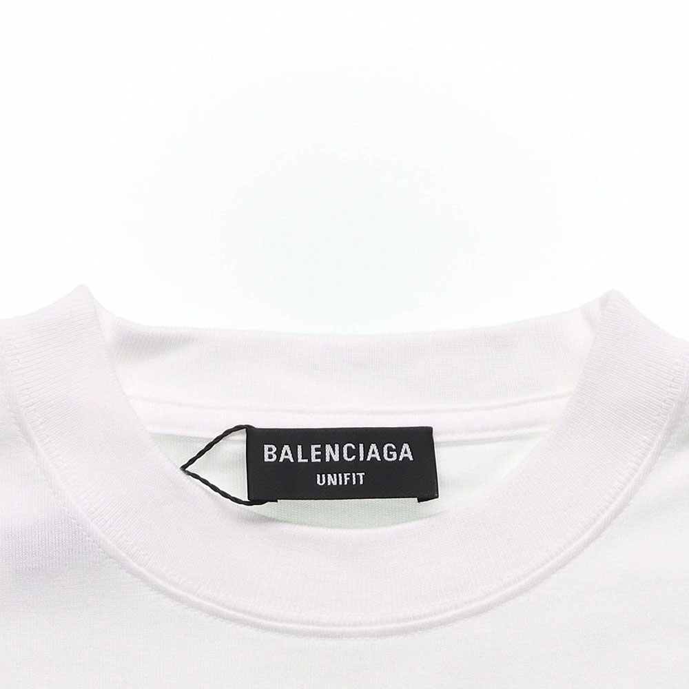 Balenciaga PS5 Letter Geometric Print Short Sleeve T-Shirt Men’s White 651795TKVF39040 圖 8
