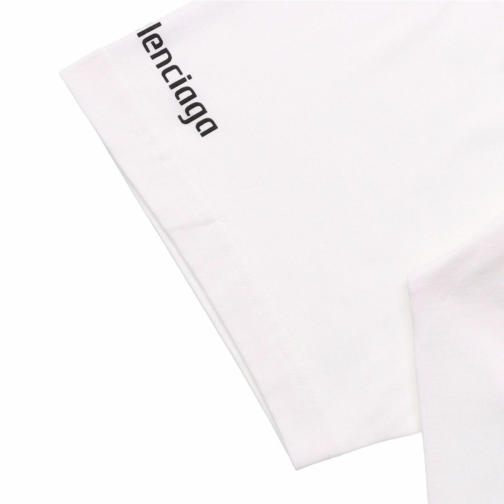 Balenciaga PS5 Letter Geometric Print Short Sleeve T-Shirt Men’s White 651795TKVF39040 圖 9